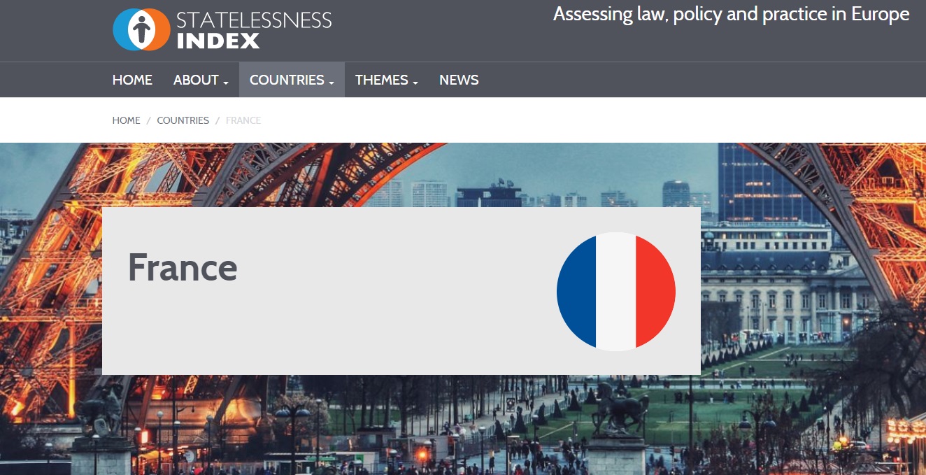 Index Apatridie : Mise à jour de la page France et recommandations pour les autorités