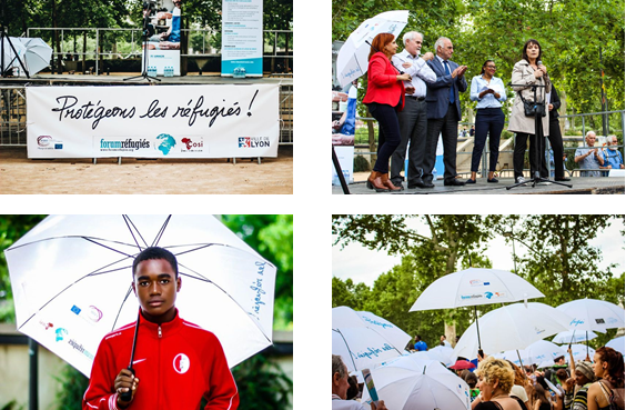 Marche des parapluies 2019 Forum réfugiés Cosi Margaux Cormoreche